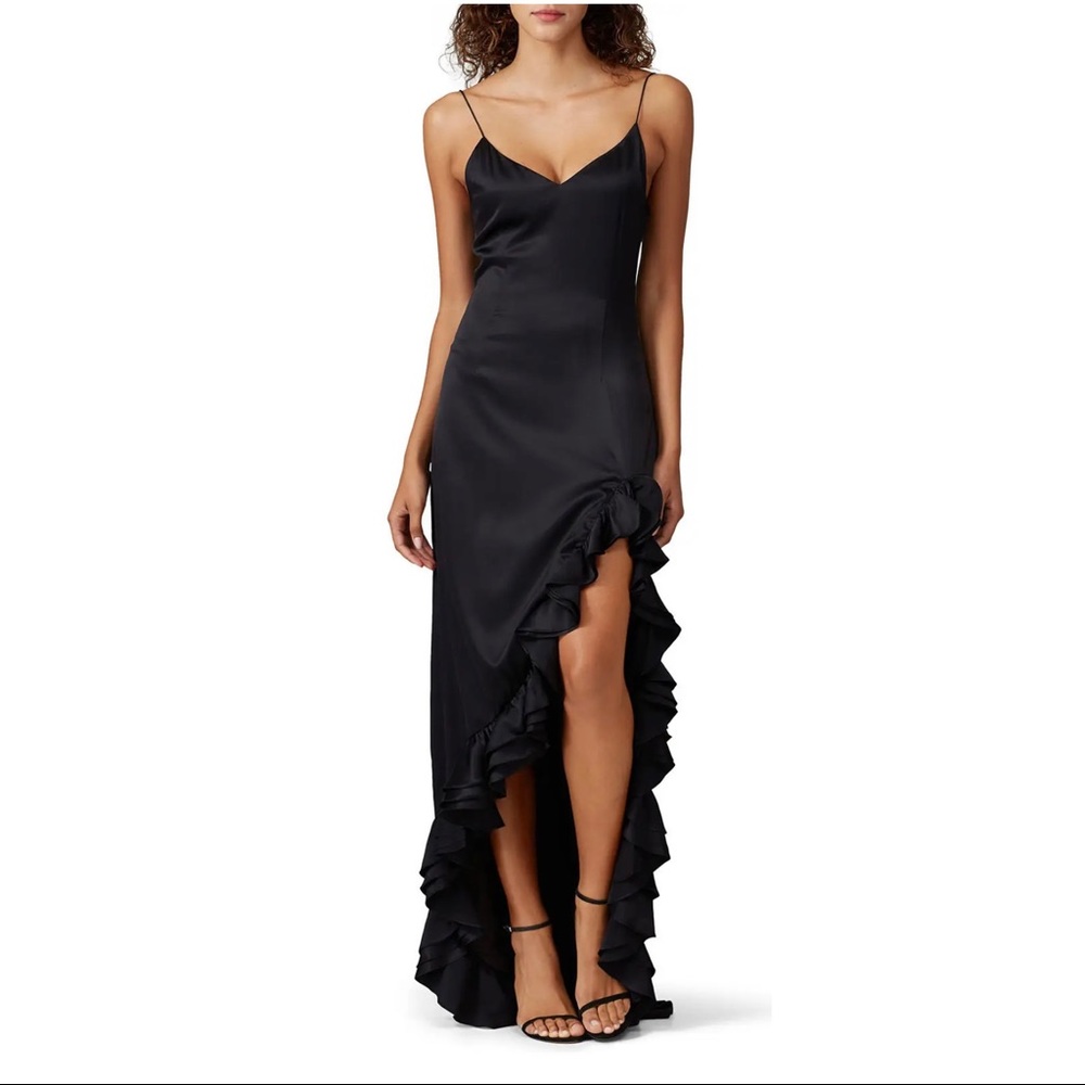 Caroline Constas black slip dress